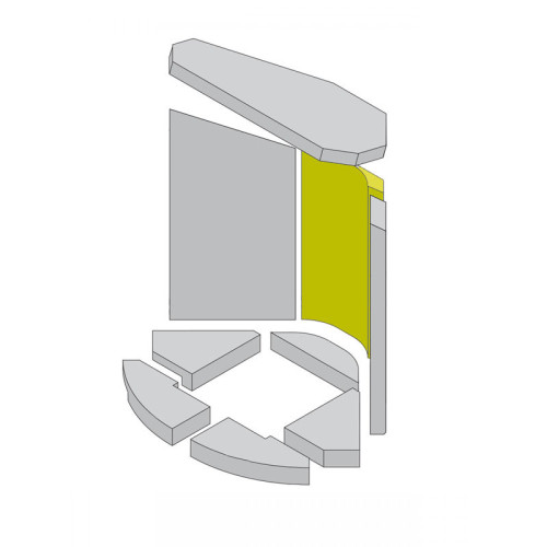 Šamotna obloga kurišča - ETSTO0600011H