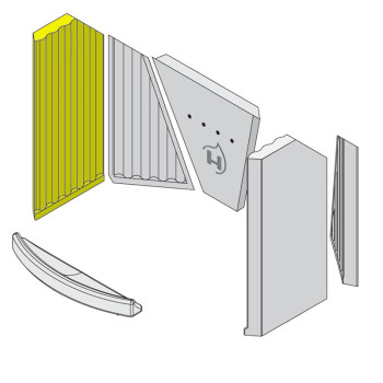 Šamotna obloga kurišča - ETSTO0600021A