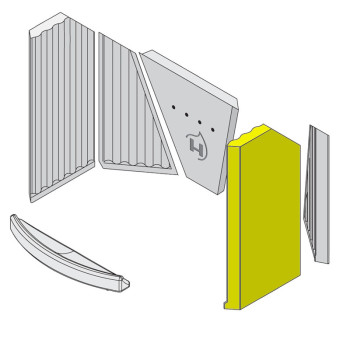 Šamotna obloga kurišča - ETSTO0600021B