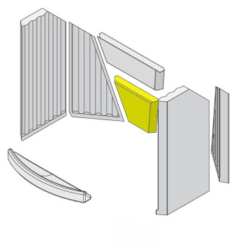 Šamotna obloga kurišča - ETSTO0600021C