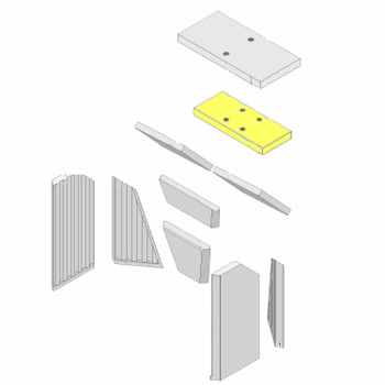 Vermikulitna plošča kurišča ECOplus - spodaj