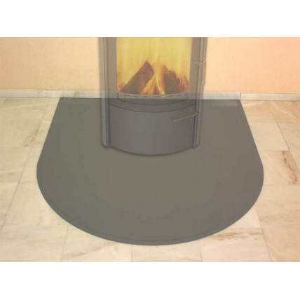 Podložna plošča "Halbrund - Groß" iz pločevine - titan