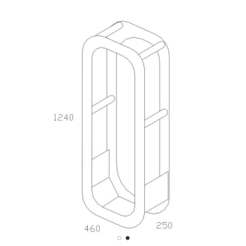 Regal za drva - CURVES 125